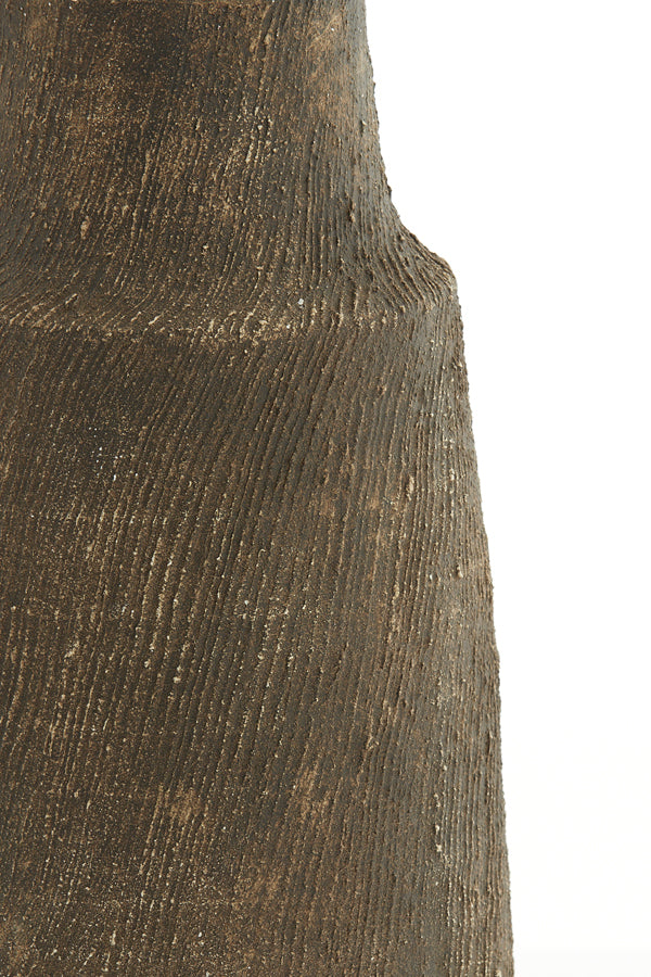 Lamp base 22,5x57 cm KIDIRA ceramics dark brown