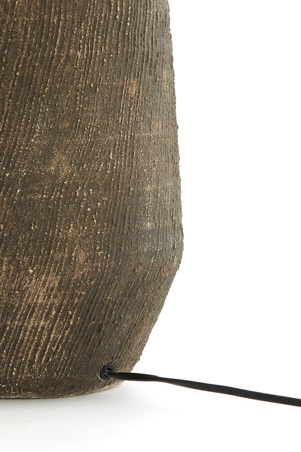 Lamp base 22,5x57 cm KIDIRA ceramics dark brown