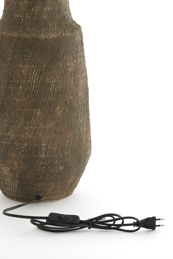 Lamp base 22,5x57 cm KIDIRA ceramics dark brown