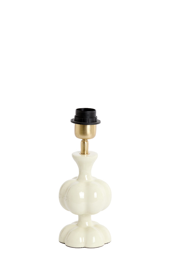 Lamp base 10x20 cm CALDAS shiny cream
