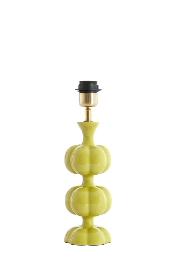 Lamp base 10x29 cm CALDAS shiny light green