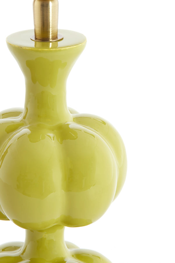 Lamp base 10x29 cm CALDAS shiny light green