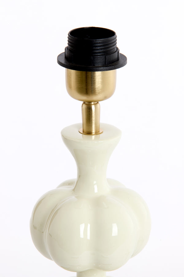 Lamp base 10x38 cm CALDAS shiny cream