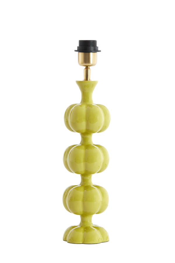 Lamp base 10x38 cm CALDAS shiny light green
