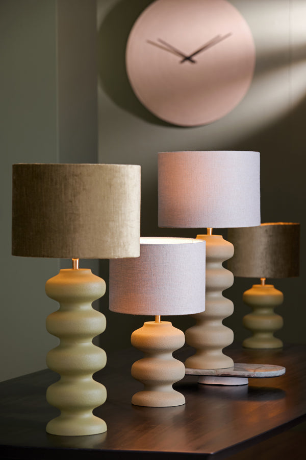 Lamp base 15x24 cm SOROCA matt brown-grey