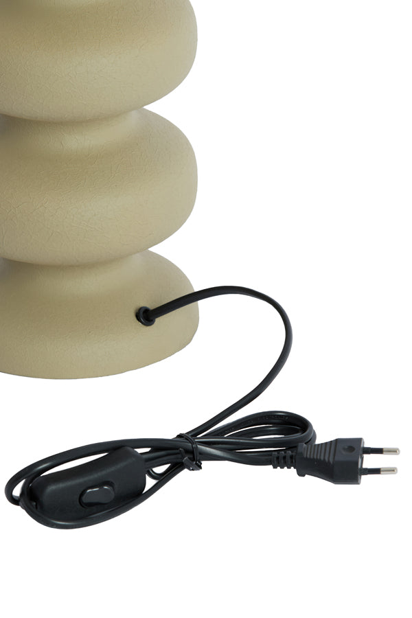 Lamp base 15x24 cm SOROCA matt brown-grey
