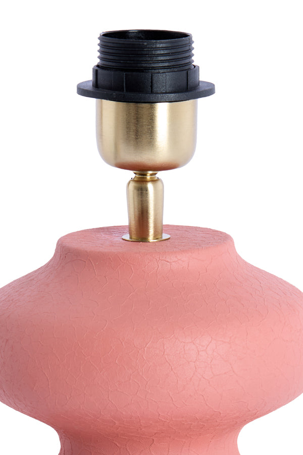 Lamp base 15x24 cm SOROCA matt coral-pink