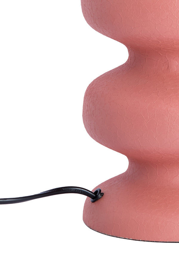 Lamp base 15x24 cm SOROCA matt coral-pink