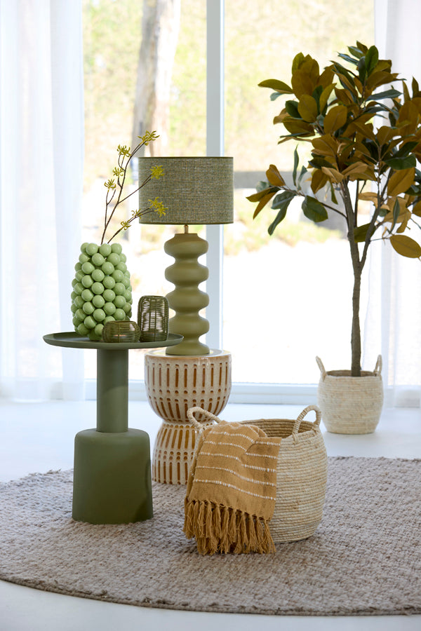 Lamp base 15x42 cm SOROCA matt olive green