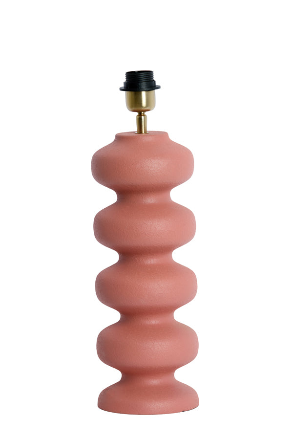 Lamp base 15x42 cm SOROCA matt coral-pink