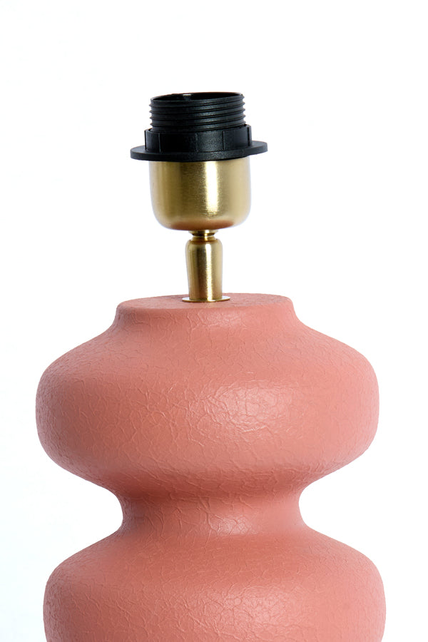 Lamp base 15x42 cm SOROCA matt coral-pink