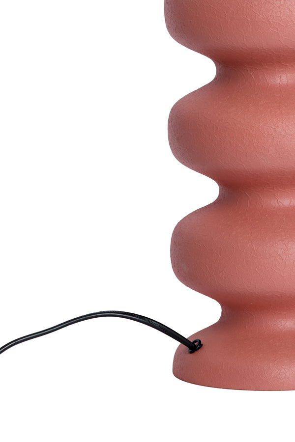 Lamp base 15x42 cm SOROCA matt coral-pink
