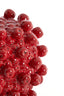 Lamp base 25,5x27 cm BERRIES ceramics red