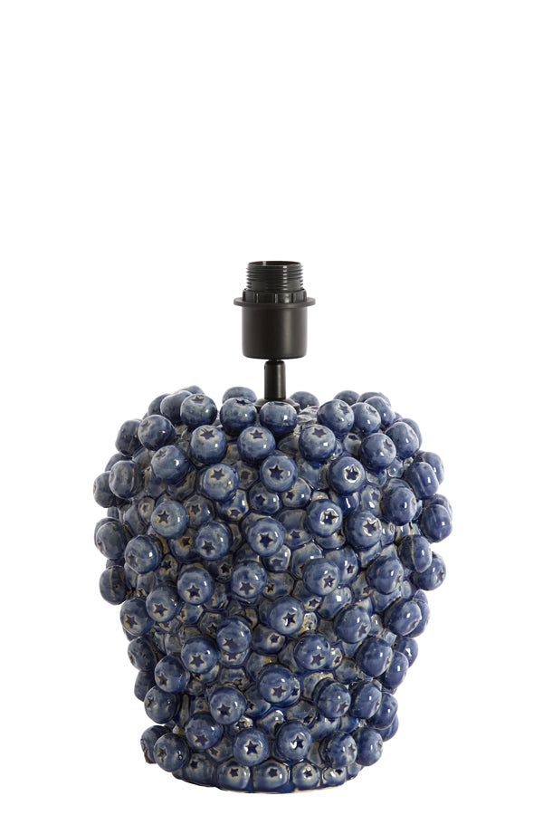 Lamp base 25,5x27 cm BERRIES ceramics dark blue