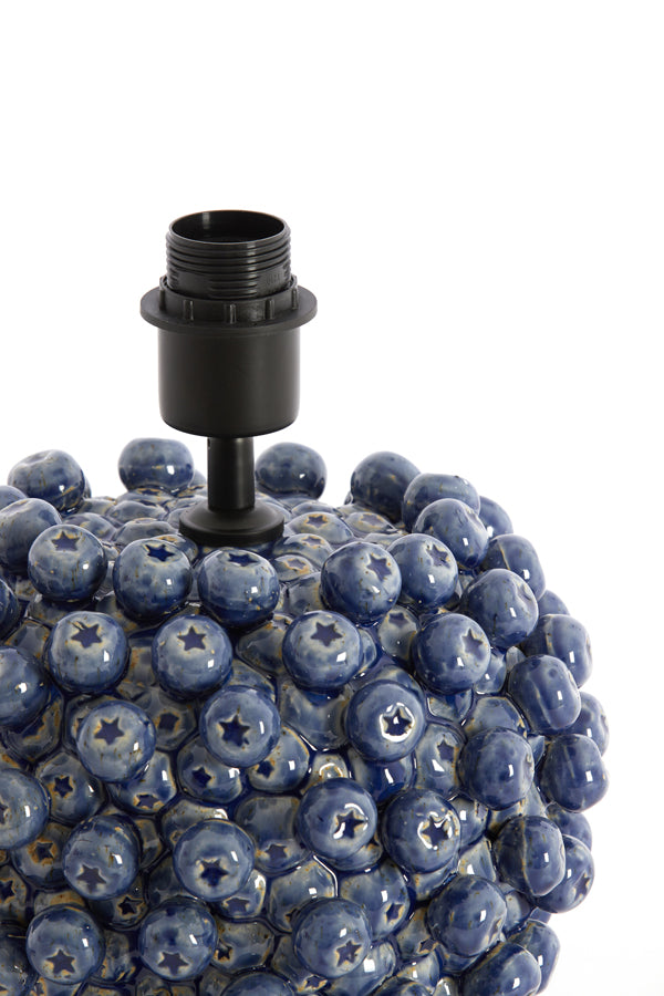 Lamp base 25,5x27 cm BERRIES ceramics dark blue