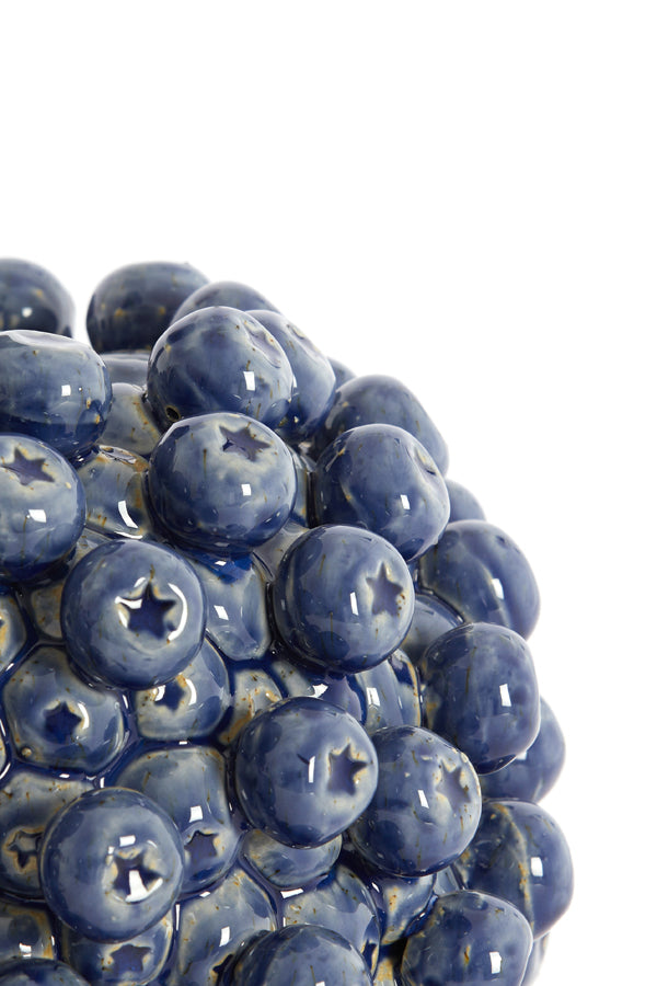 Lamp base 25,5x27 cm BERRIES ceramics dark blue