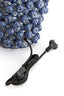 Lamp base 25,5x27 cm BERRIES ceramics dark blue