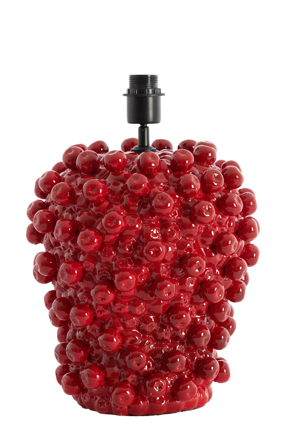 Lamp base 31,5x35 cm BERRIES ceramics red