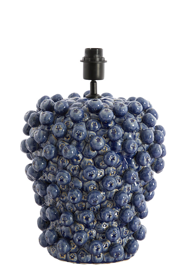 Lamp base 31,5x35 cm BERRIES ceramics dark blue