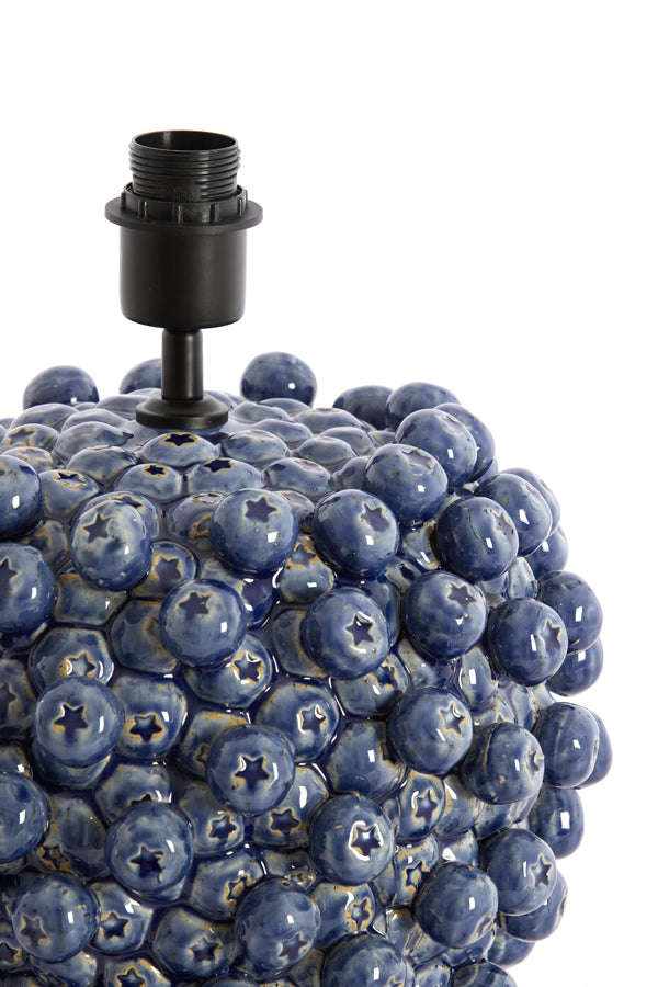 Lamp base 31,5x35 cm BERRIES ceramics dark blue