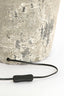 Lamp base 28x70 cm LUCENTE ceramics texture grey