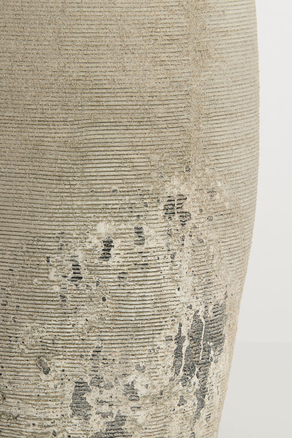Lamp base 28x70 cm LUCENTE ceramics texture grey