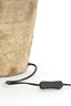 Lamp base 28x70 cm LUCENTE ceramics antique dark brown