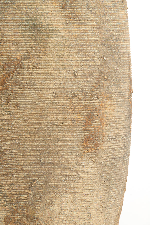 Lamp base 28x70 cm LUCENTE ceramics antique dark brown