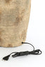 Lamp base 28x70 cm LUCENTE ceramics antique dark brown