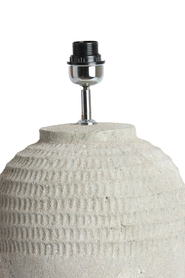 Lamp base 28,5x49 cm MINORA ceramics texture grey