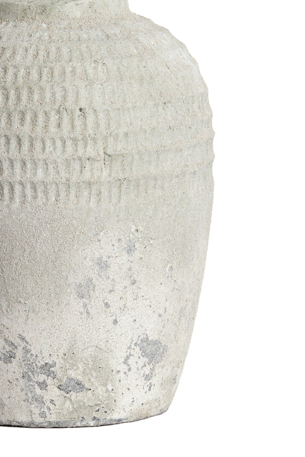 Lamp base 28,5x49 cm MINORA ceramics texture grey