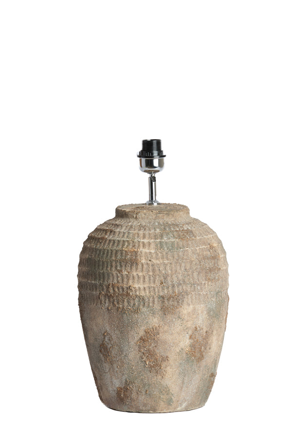 Lamp base 28,5x49 cm MINORA ceramics antique dark brown