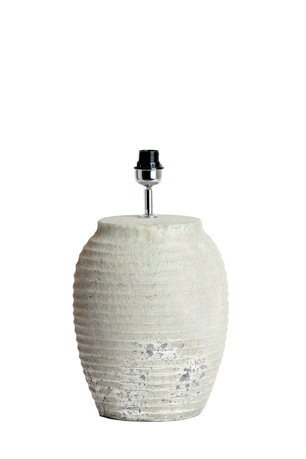 Lamp base 28,5x46,5 cm CASSARO ceramics texture grey