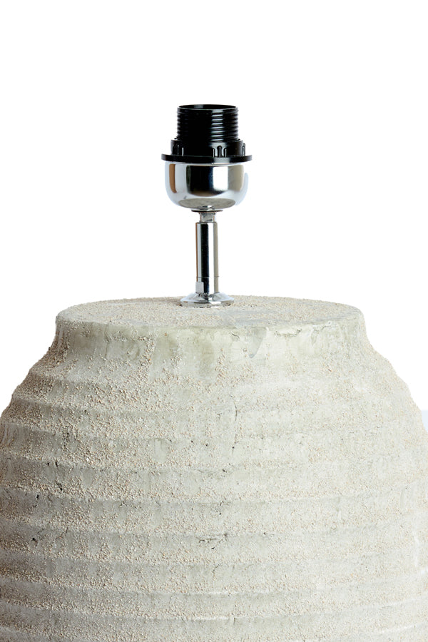 Lamp base 28,5x46,5 cm CASSARO ceramics texture grey