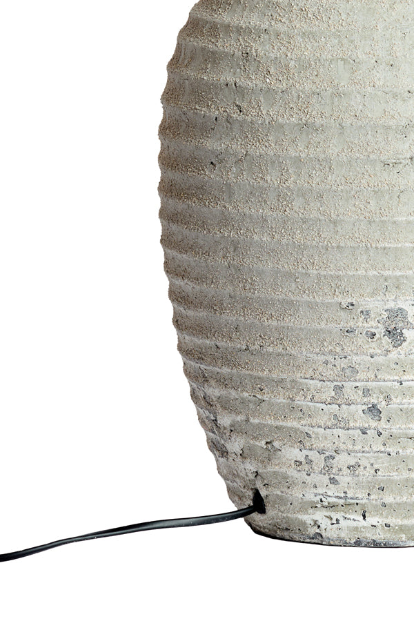Lamp base 28,5x46,5 cm CASSARO ceramics texture grey