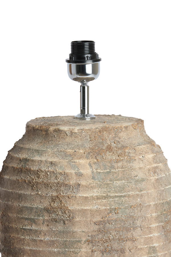 Lamp base 28,5x46,5 cm CASSARO ceramics antique dark brown