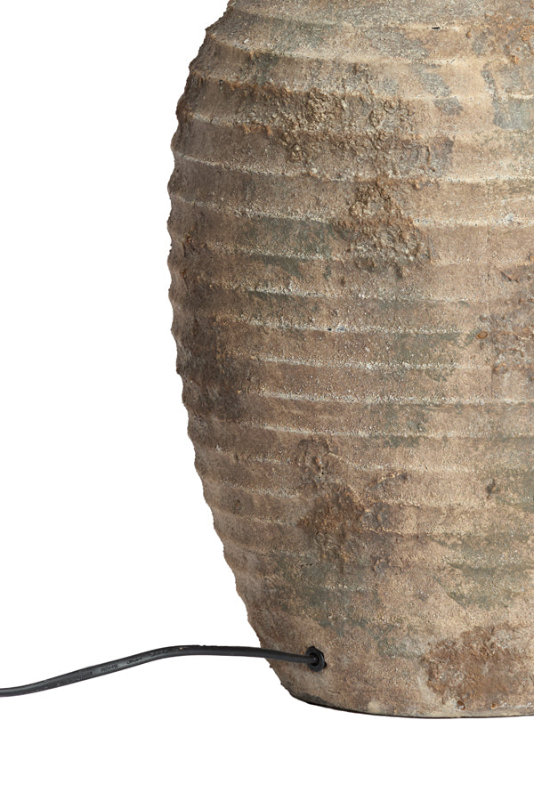 Lamp base 28,5x46,5 cm CASSARO ceramics antique dark brown