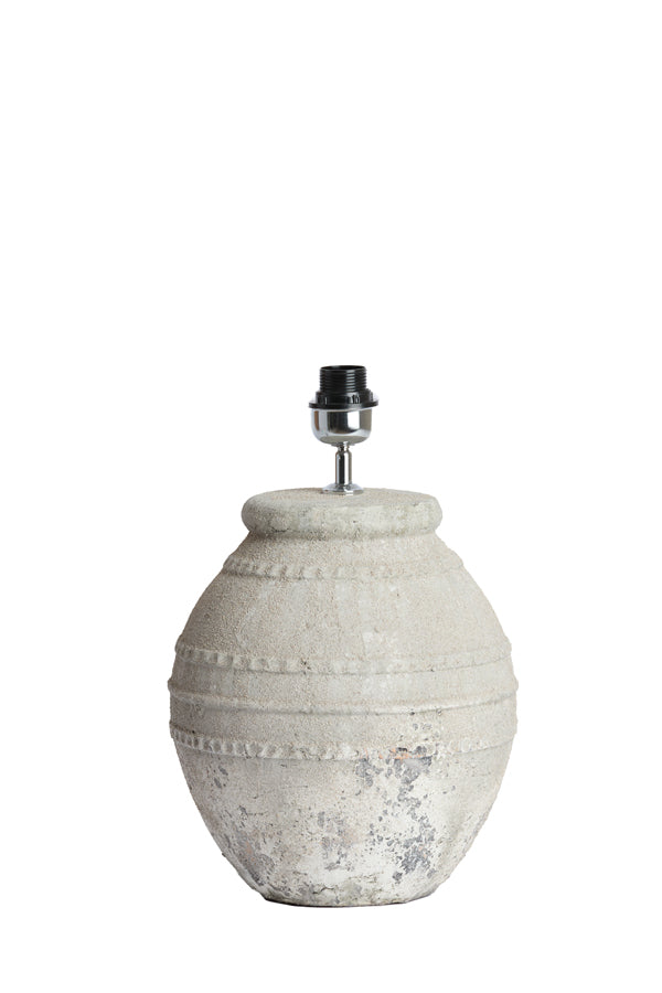 Lamp base 28,5x42,5 cm VENTURA ceramics texture grey