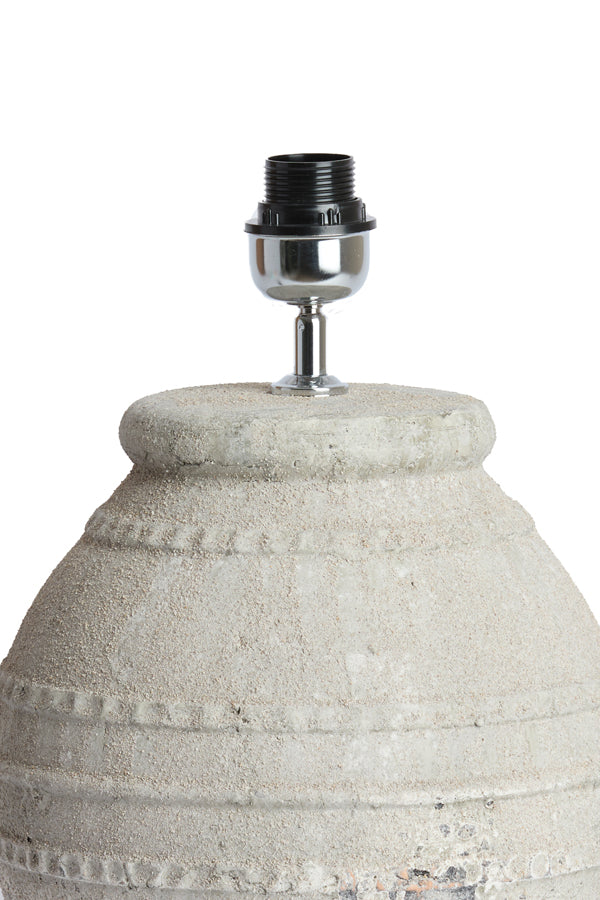 Lamp base 28,5x42,5 cm VENTURA ceramics texture grey