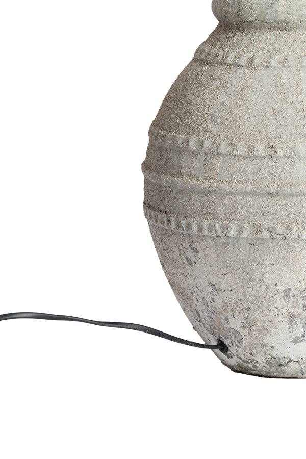 Lamp base 28,5x42,5 cm VENTURA ceramics texture grey