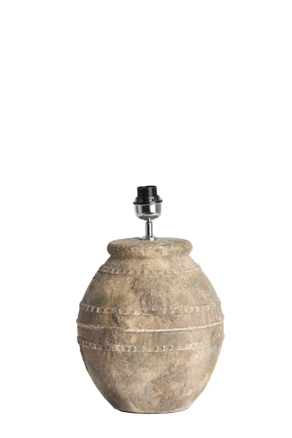 Lamp base 28,5x42,5 cm VENTURA ceramics antique dark brown