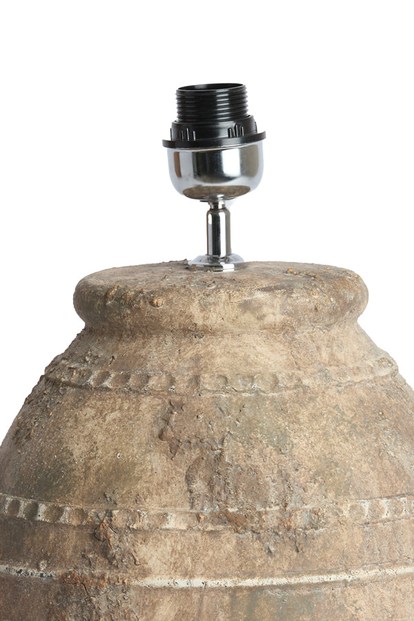 Lamp base 28,5x42,5 cm VENTURA ceramics antique dark brown