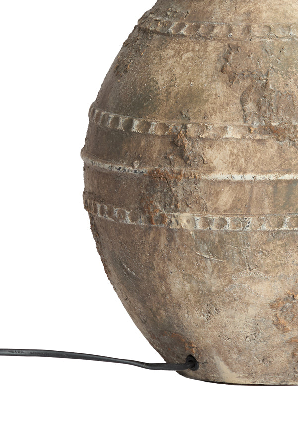 Lamp base 28,5x42,5 cm VENTURA ceramics antique dark brown