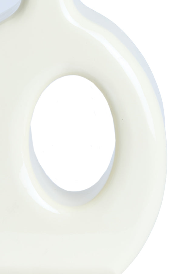 Lamp base 23,5x12x42,5 cm KANTI shiny cream