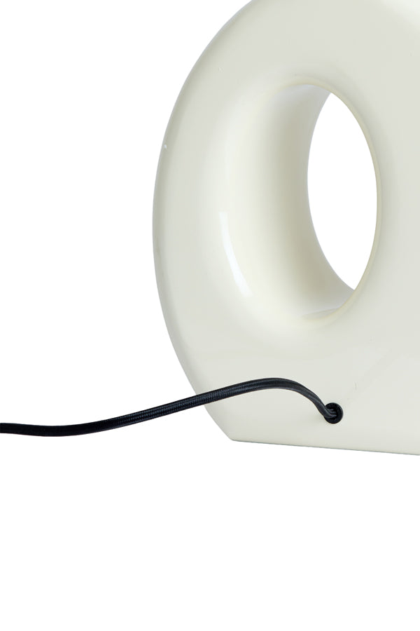 Lamp base 23,5x12x42,5 cm KANTI shiny cream