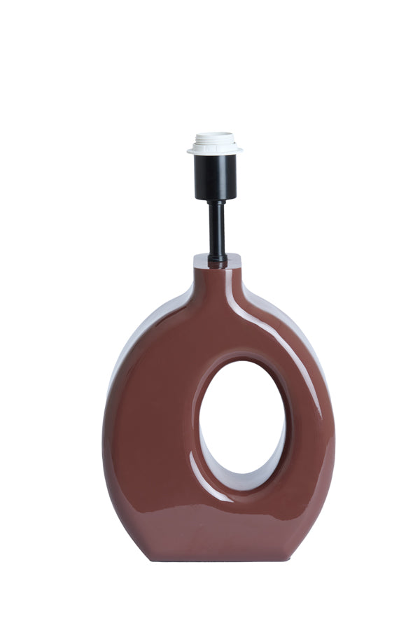 Lamp base 23,5x12x42,5 cm KANTI shiny burgundy