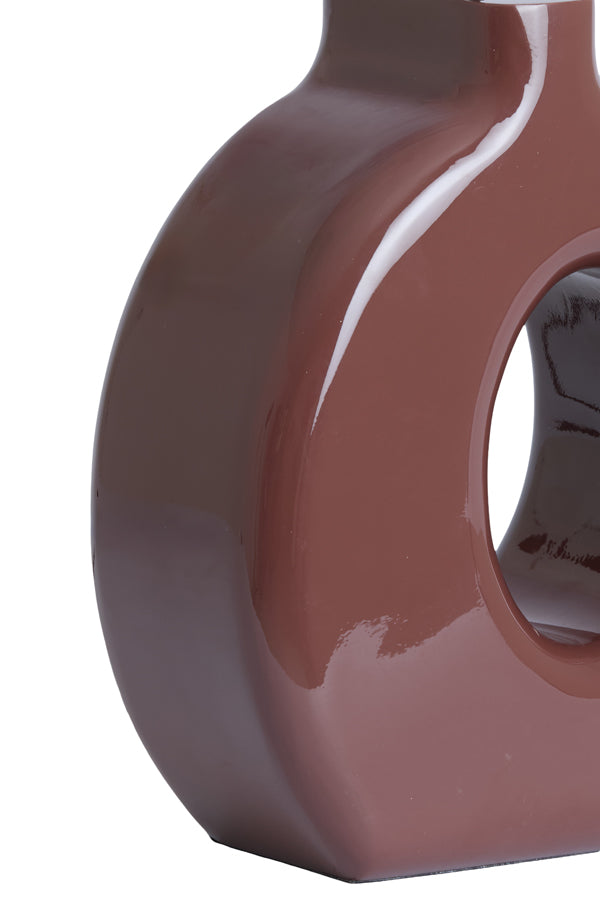 Lamp base 23,5x12x42,5 cm KANTI shiny burgundy