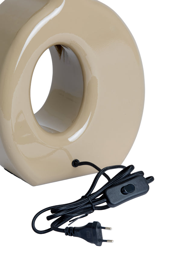 Lamp base 23,5x12x42,5 cm KANTI shiny sand