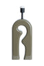 Lamp base 19x13x52,5 cm MISTRA shiny taupe