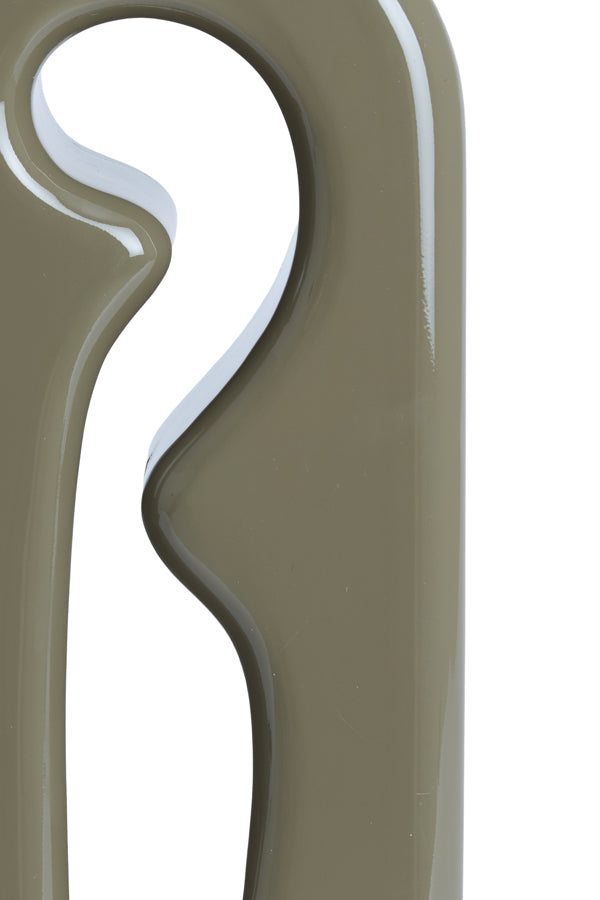 Lamp base 19x13x52,5 cm MISTRA shiny taupe